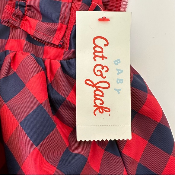 NWT Cat and Jack Girls Sleeveless Plaid Dress - Picture 8 of 10